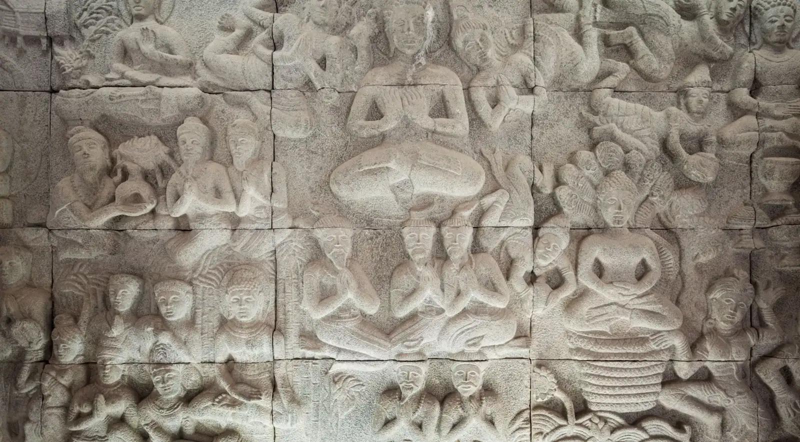 Carved stone figures at the pagodas